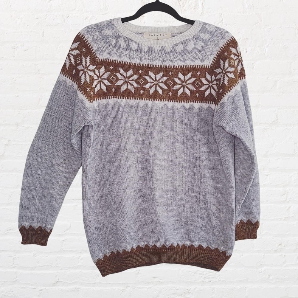 Harmony alpaca blend fair isle sweater